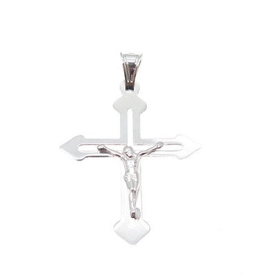 925 Sterling Silver Italy Crucifix Cross Religious Charm Pendant