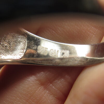 925 Sterling Silver Pave C Z Ring Size 11.5