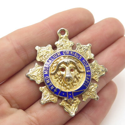 CASHMORE & CO Sterling Gold Plated Antique 1918 England Services Rendered Medal