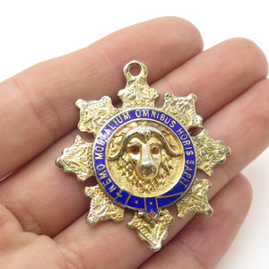 CASHMORE & CO Sterling Gold Plated Antique 1918 England Services Rendered Medal