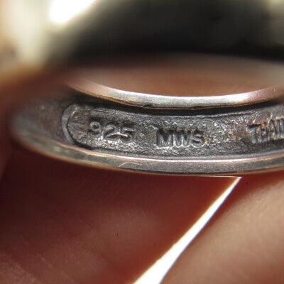 MWS Mark Wasserman Samara 925 Sterling Silver Vintage Faith Band Ring Size 6