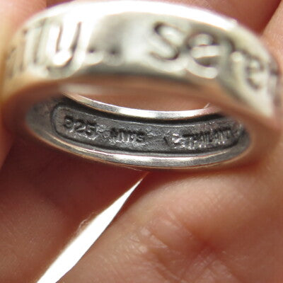MWS Mark Wasserman Samara 925 Sterling Silver Vintage Serenity Band Ring Size 6