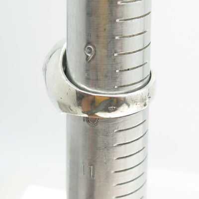 800 Silver Vintage France Chinese Foo Dog Dome Ring Size 10