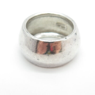 CHAPAL ZENRAY 925 Sterling Silver Vintage Modernist Band Ring Size 6.75
