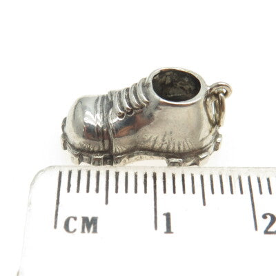 800 Silver Vintage Boot Spikes 3D Pendant