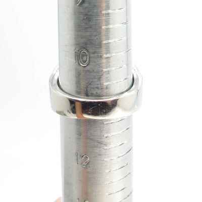 925 Sterling Silver Pave C Z Domed Ring Size 11.25