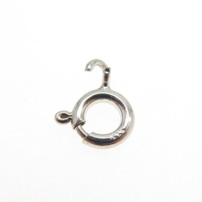 925 Sterling Silver SET of 5 Spring Ring Lock Clasps For Bracelet & Necklace