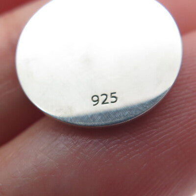 925 Sterling Silver Blue Enamel Cancer Zodiac Sign Minimalist Charm Pendant