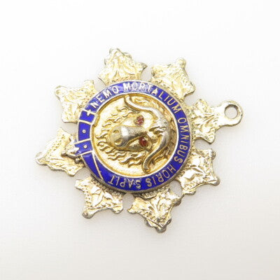 CASHMORE & CO Sterling Gold Plated Antique 1918 England Services Rendered Medal