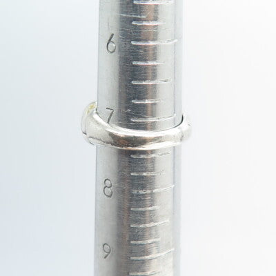 925 Sterling Silver Vintage Ribbed Ring Size 7.5