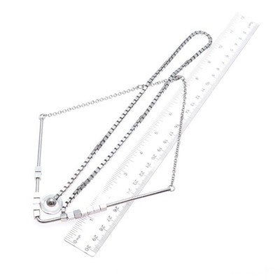 925 Sterling Silver Vintage Modernist Belly Cable Chain Necklace 18-20"