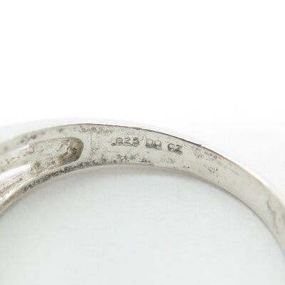 925 Sterling Silver Emerald-Cut Shaped C Z Cage Ring Size 9