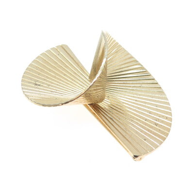 NAPIER 925 Sterling Silver Gold Plated Vintage Modernist Pin Brooch