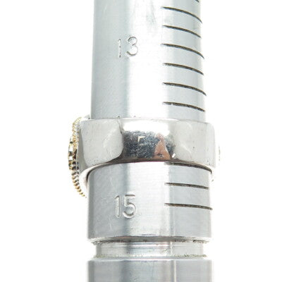 900 Morgan Silver Inglot 2-Tone King of US Silver Eagle Ring Size 14.5