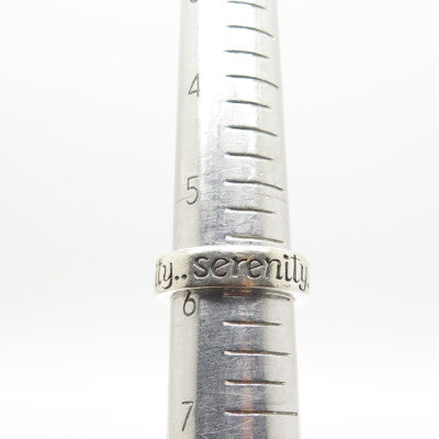 MWS Mark Wasserman Samara 925 Sterling Silver Vintage Serenity Band Ring Size 6
