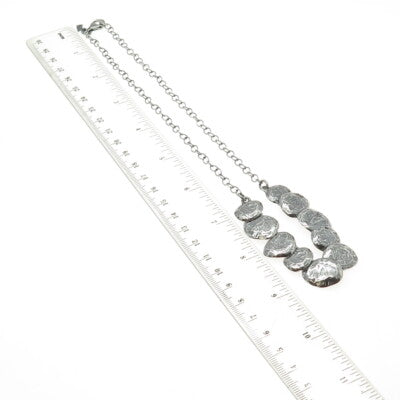 SILPADA 925 Sterling Silver Vintage Nugget Disc Chain Necklace 18"