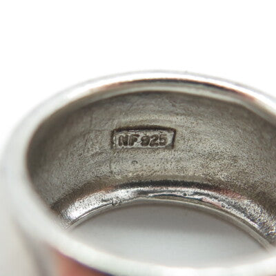 CHAPAL ZENRAY 925 Sterling Silver Vintage Modernist Band Ring Size 6.75