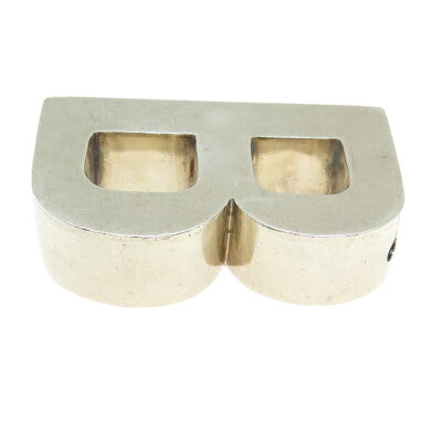 GOLDBAR 925 Sterling Silver Vintage Letter "B" Initial Slide Pendant