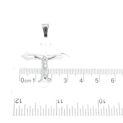 925 Sterling Silver Italy Crucifix Cross Religious Charm Pendant