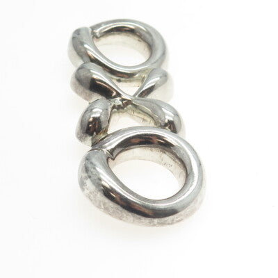 BAYANIHAN 925 Sterling Silver Vintage "XO" Hugs & Kisses Pin Brooch