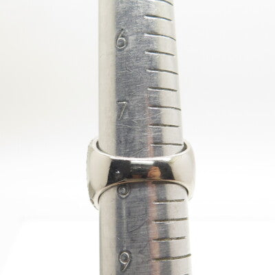 925 Sterling Silver Pave Multi-C Z Wide Ring Size 8