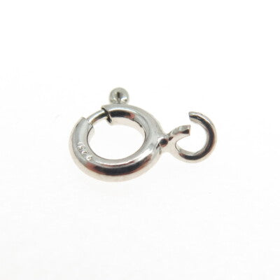 925 Sterling Silver SET of 5 Spring Ring Lock Clasps For Bracelet & Necklace