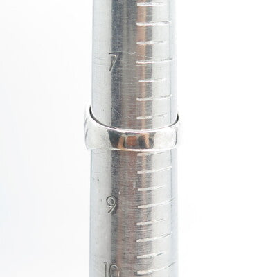 925 Sterling Silver Vintage Ribbed Ring Size 8.25