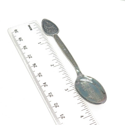 TH. MARTHINSEN 925 Sterling Silver Vintage Norway Vatican Pavilion Coffee Spoon