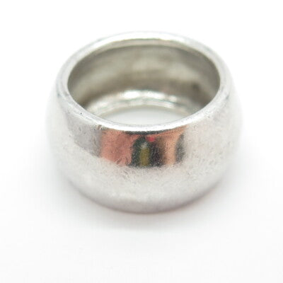 CHAPAL ZENRAY 925 Sterling Silver Vintage Modernist Band Ring Size 6.75