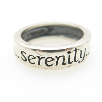 MWS Mark Wasserman Samara 925 Sterling Silver Vintage Serenity Band Ring Size 6