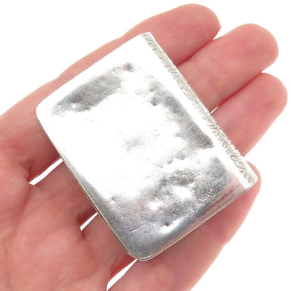 925 Sterling Silver Vintage Floral Book Pill / Snuff Box