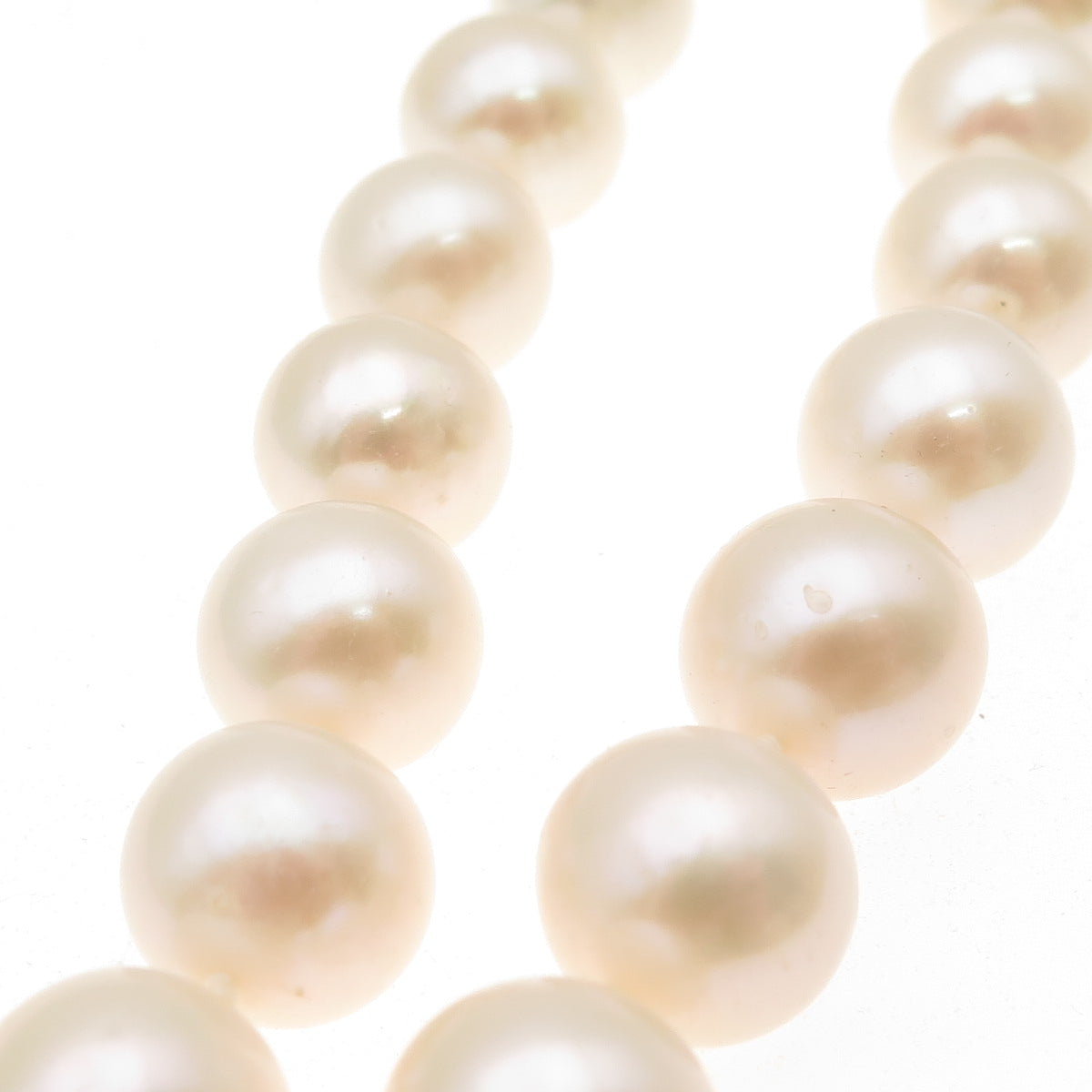 LUCAS LAMETH 925 Sterling Silver Vintage Real Pearl Beaded Necklace 24"