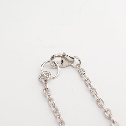 925 Sterling Silver Vintage Satin Finish Round Pendant Rolo Chain Necklace 28"