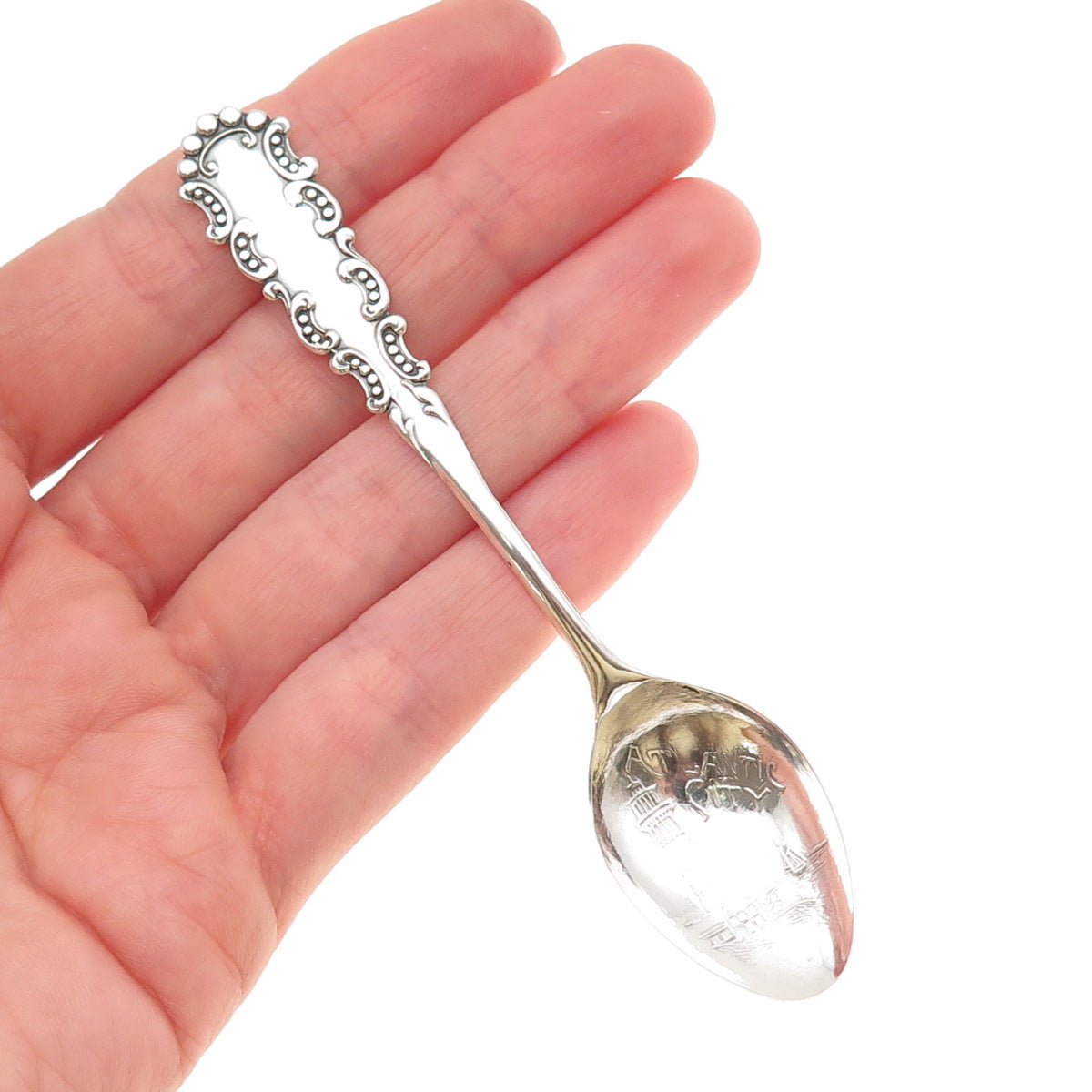 Barstow & Williams Sterling Silver Antique Art Deco Atlantic City Coffee Spoon