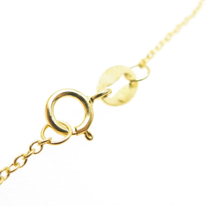 925 Sterling Silver Gold Plated "Hannah" Name Cable Chain Necklace 16"