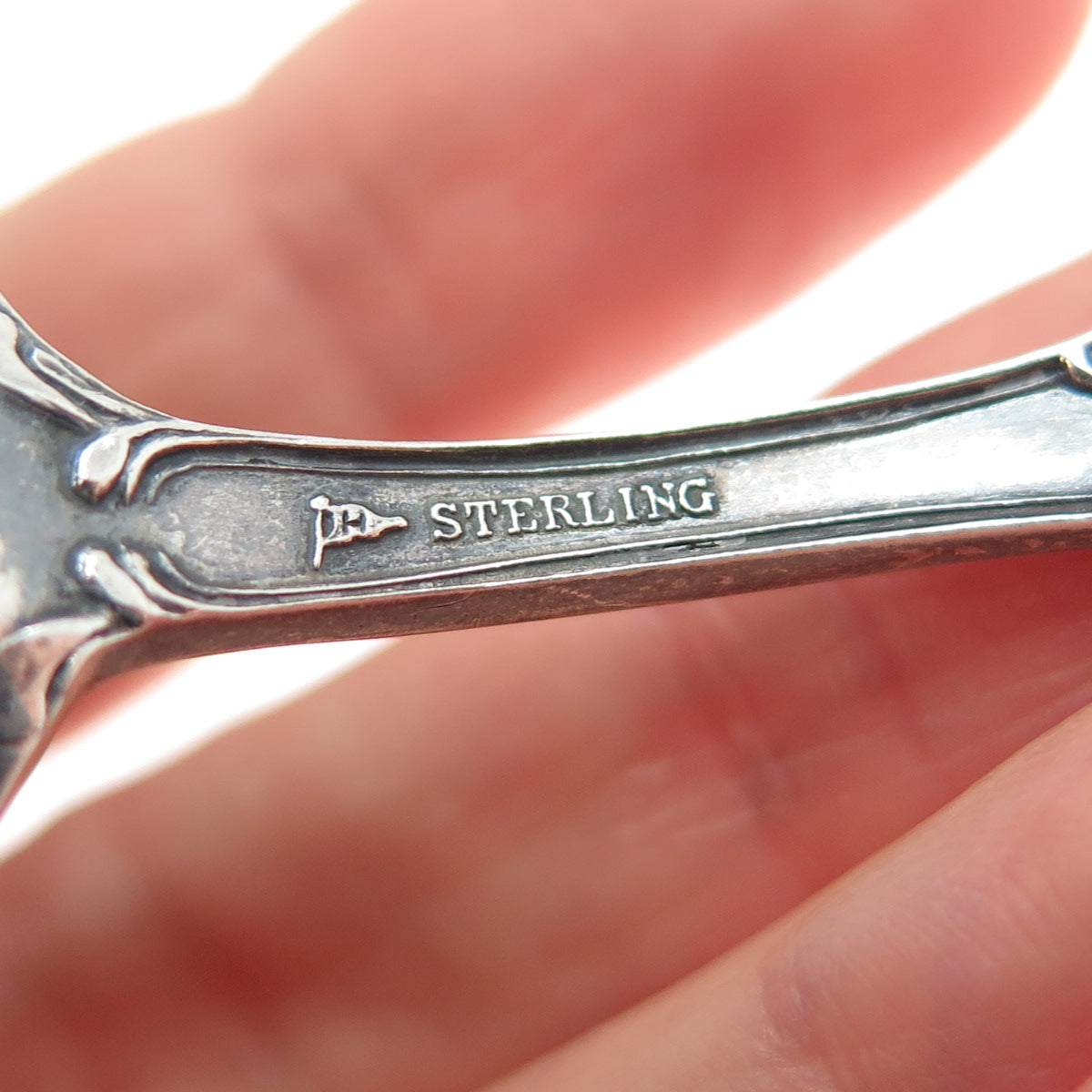 MECHANICS 925 Sterling Silver Antique Art Deco Chicago Illinois Coffee Spoon