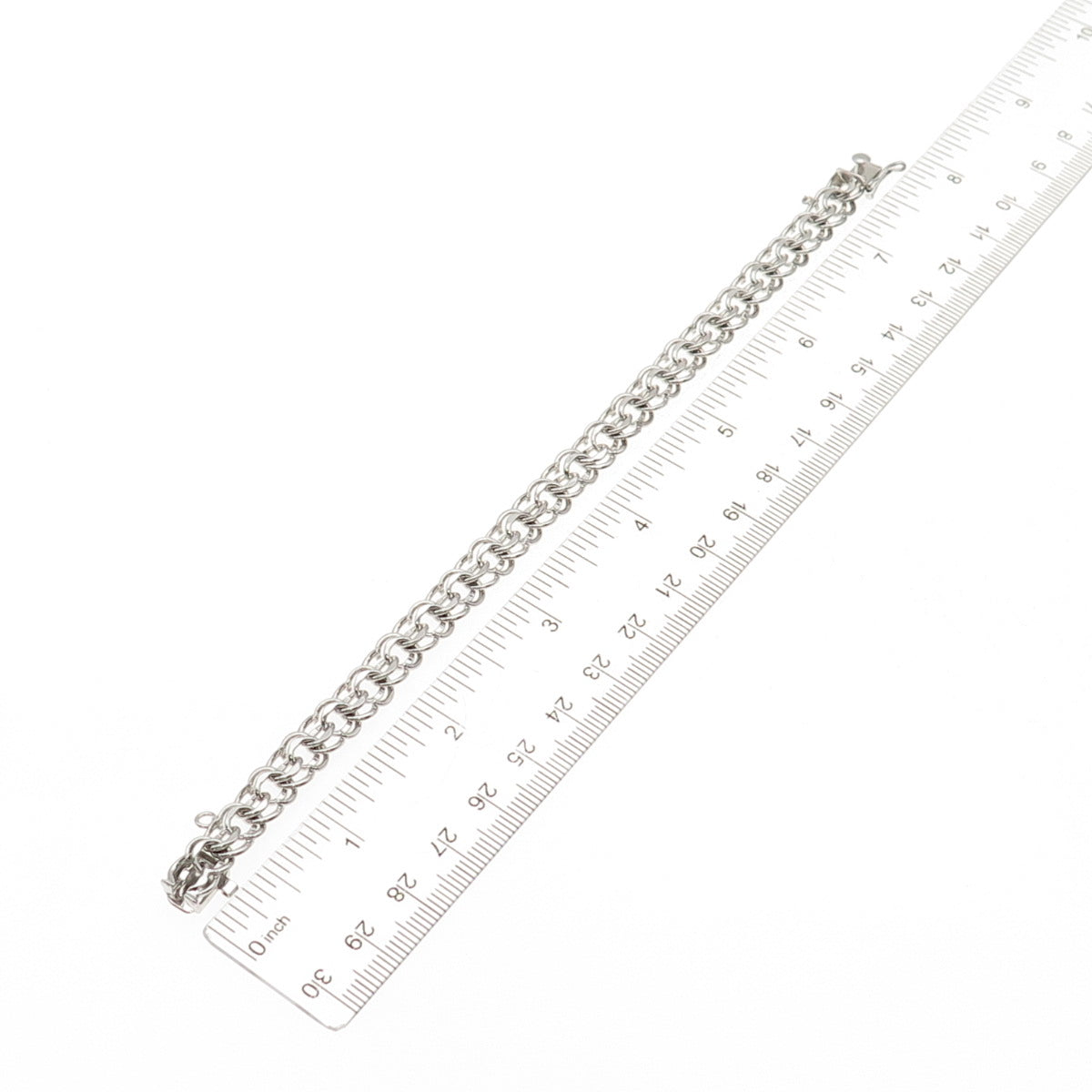 American 925 Sterling Silver Vintage Bismark Link Bracelet 7.25"