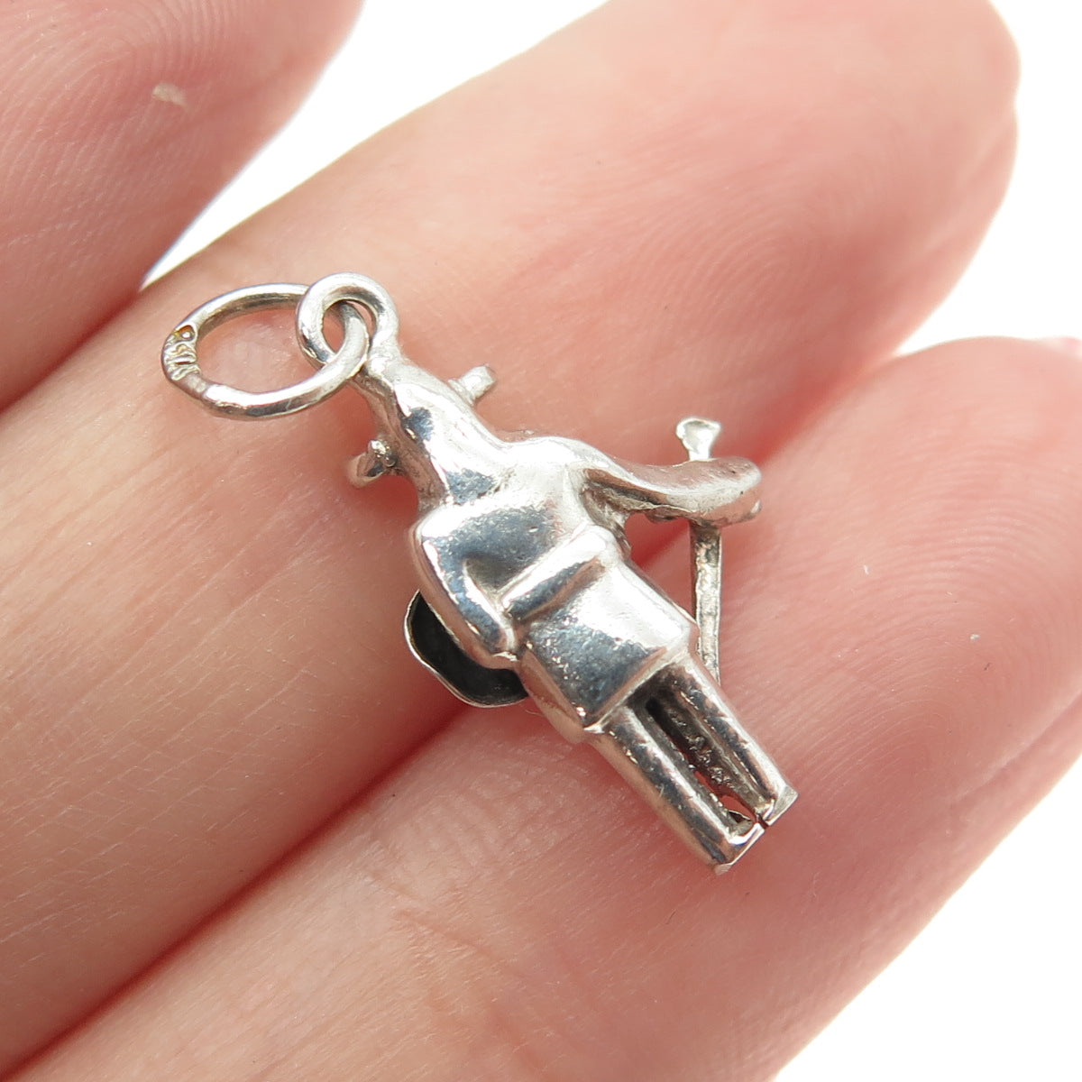 830S Silver Vintage Scandinavian Viking Warrior Charm Pendant