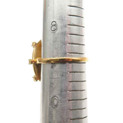 DASAN 925 Sterling Silver Gold Plated Real Opal Inlay & Amethyst Ring Size 9