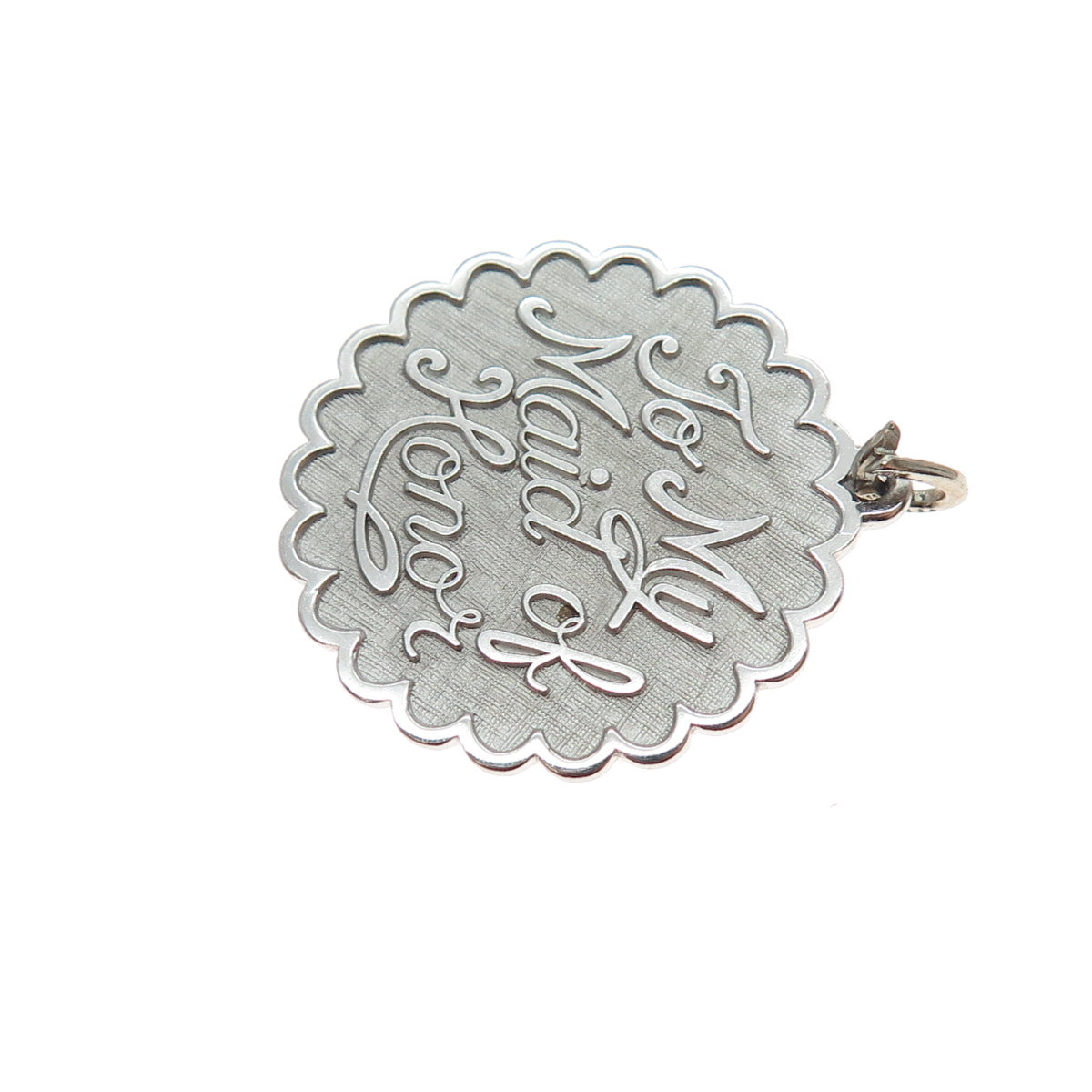 BEAU 925 Sterling Silver Vintage To My Maid of Honor Charm Pendant
