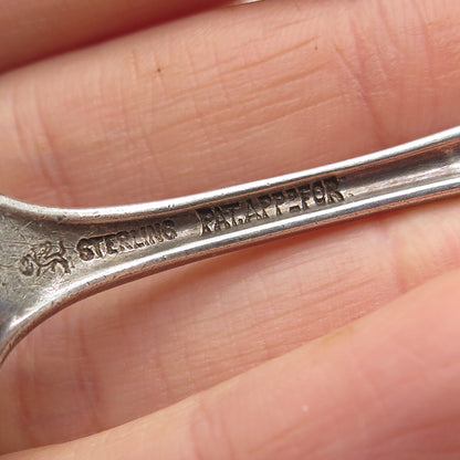 WHITING MFG CO. 925 Sterling Silver Antique Victorian 1890 Laureate Teaspoon