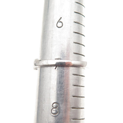 925 Sterling Silver Round-Cut C Z Half Eternity Ring Size 7