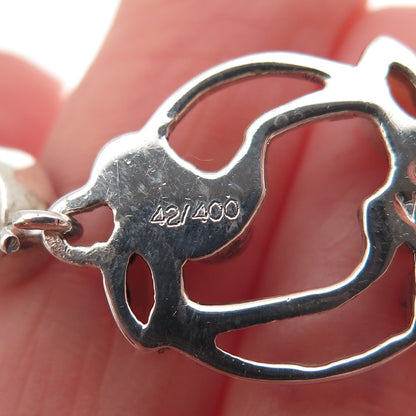 Nicky Butler 925 Sterling Vintage Labradorite Amethyst Citrine Peridot Earrings