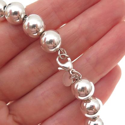 Tiffany & Co. 925 Sterling Silver Vintage HardWear Ball Beaded Bracelet 7.25"
