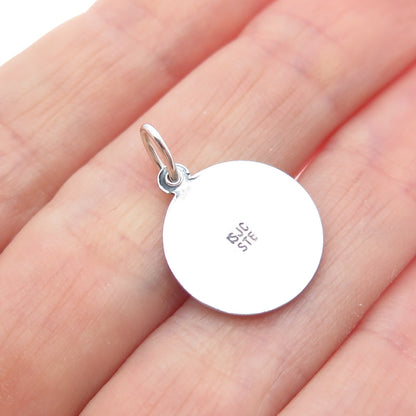 SJC SUNDANCER 925 Sterling Old Stock Vintage Snowflake Minimalist Charm Pendant