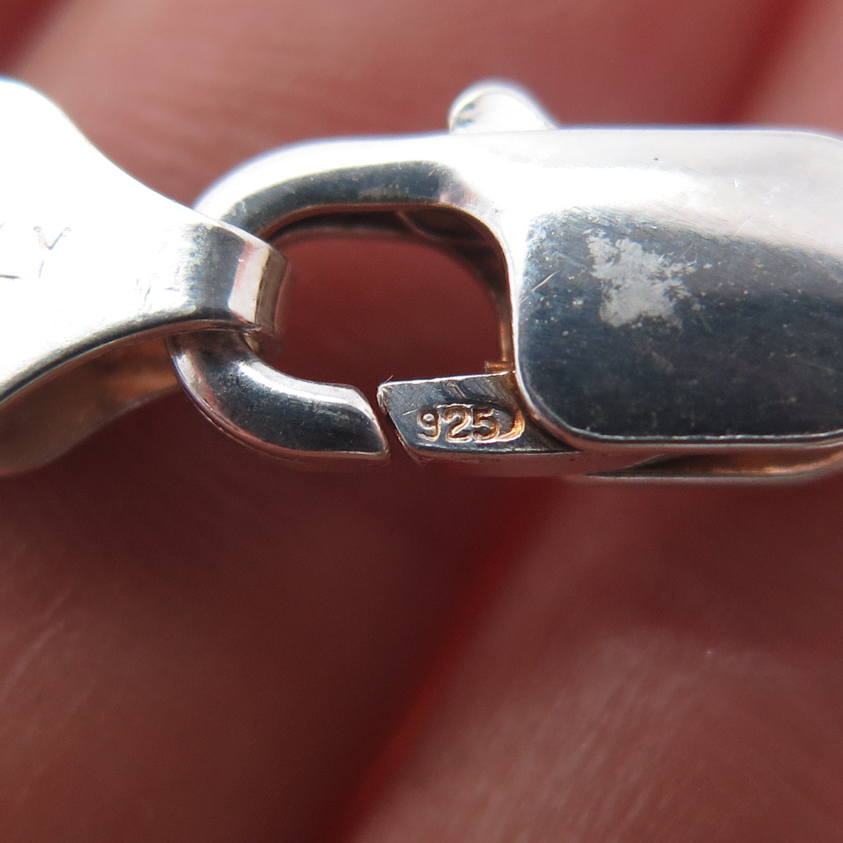 925 Sterling Silver Vintage Italy Double Curb Link Bracelet 8"