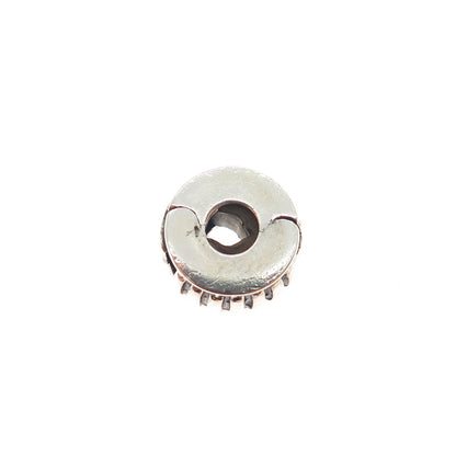 CHAMILIA 925 Sterling Silver Ribbed Clip Lock Charm