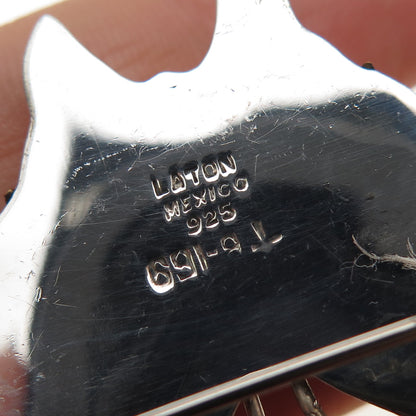 LATON 925 Sterling Silver 2-Tone Vintage Mexico Butterfly Pin Brooch