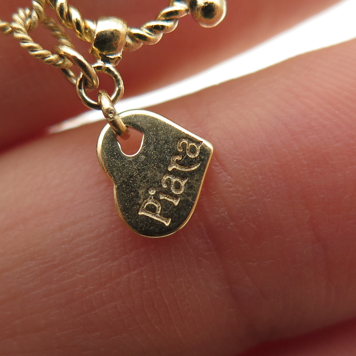 Piara by ELAINE J Sterling Gold Plated Turquoise Lapis Aquamarine Necklace 32"