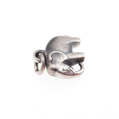 Georg Jensen 925 Sterling Silver Vintage Denmark Elephant Charm Pendant